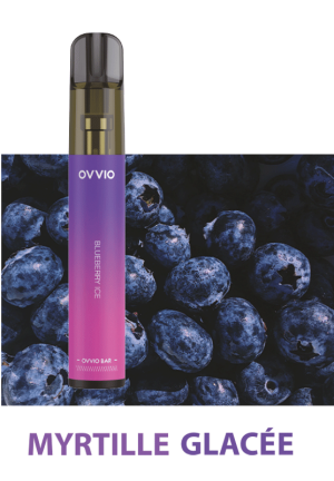 OVVIO BAR Pre-refilled (2ml) 1000 puffs-Myrtille Glacé DLUO 09/2025